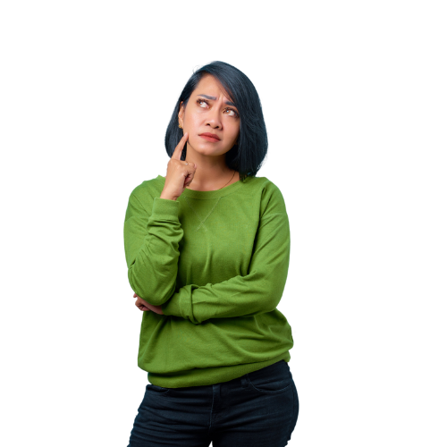Person looking thoughtful with a puzzled expression