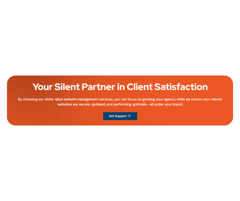 Client satisfaction section before redesign