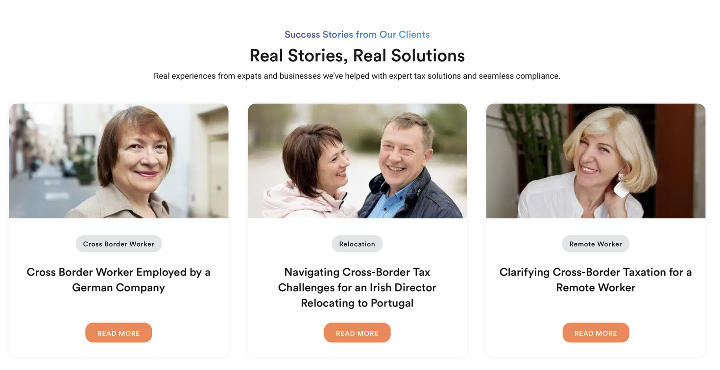 Expat Taxes social media content examples